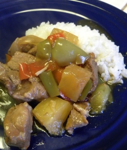 Slow cooked sweet and sour pork